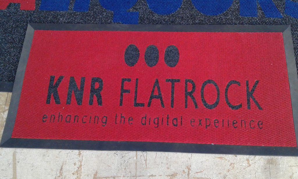 knr flatrock logo mat