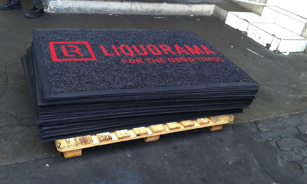 liquorama logo mats ready for delivery